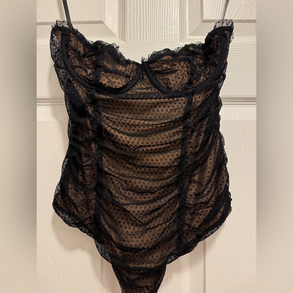 MAJORELLE Wyn Bodysuit in Black